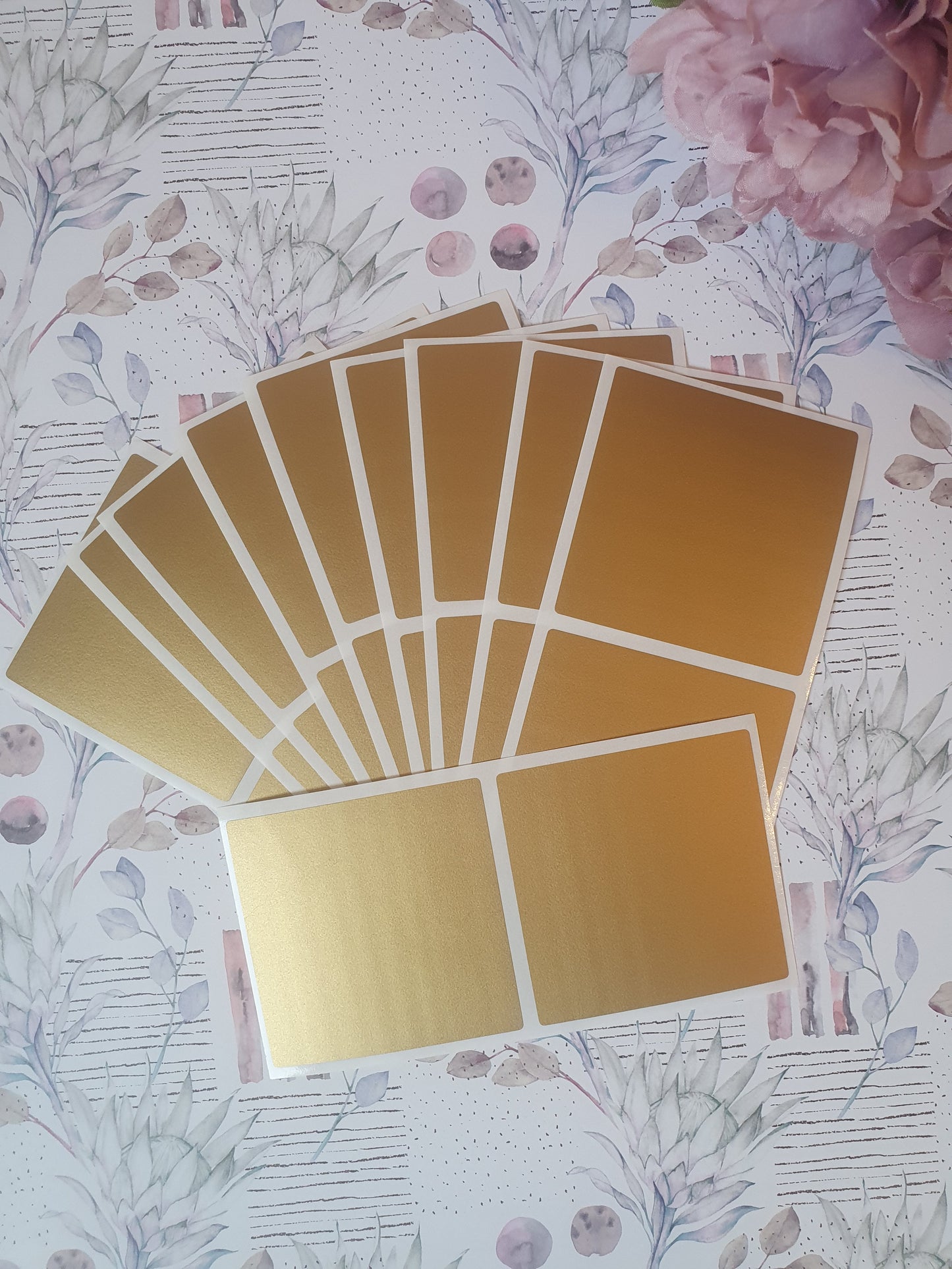 2" Gold Scratch Off Stickers - 5 cm - Scratch to Reveal stickers