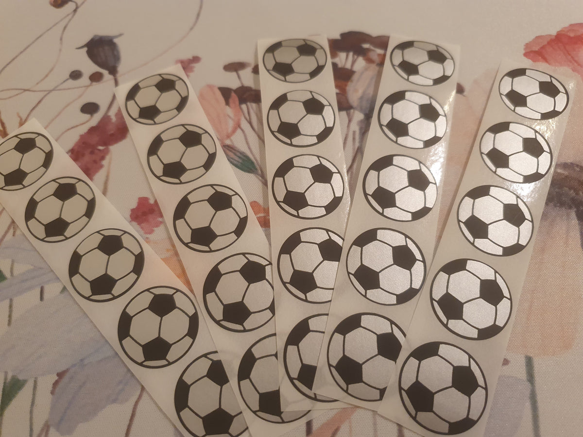 Football Scratch Off Stickers - 2.5 cm- Scratch to Reveal stickers - 1inch