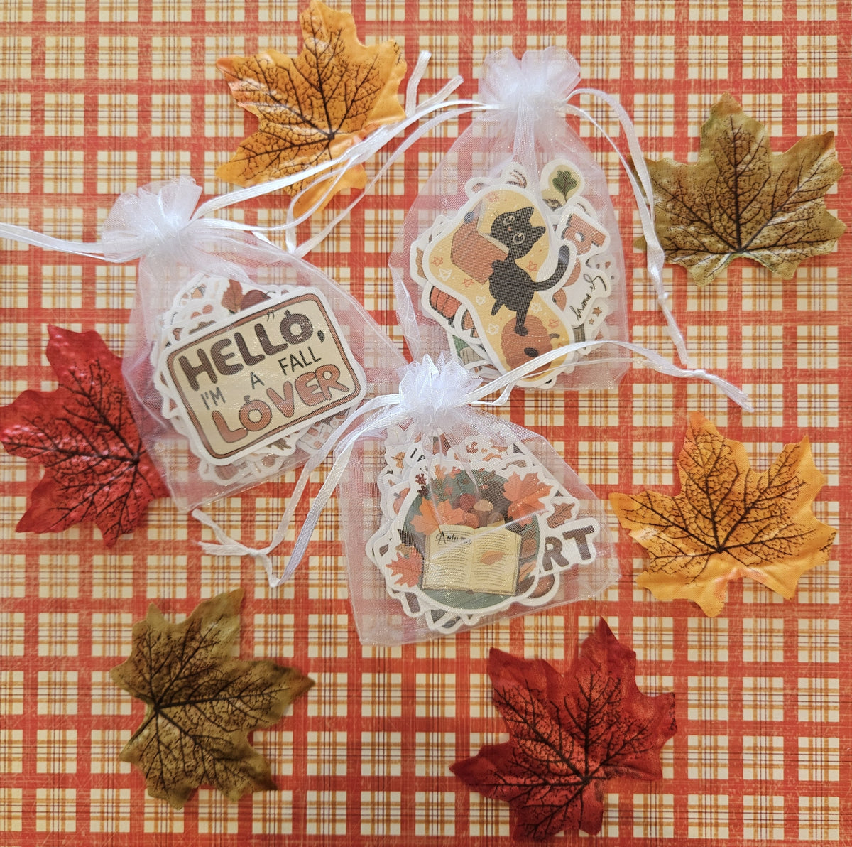 Autumn Bookish Sticker Pack | Cosy Book Lover Stickers | Junk Journal & Scrapbook Stickers