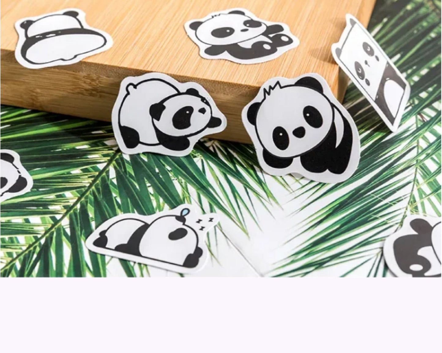 Cute panda sticker set  - 45 pcs