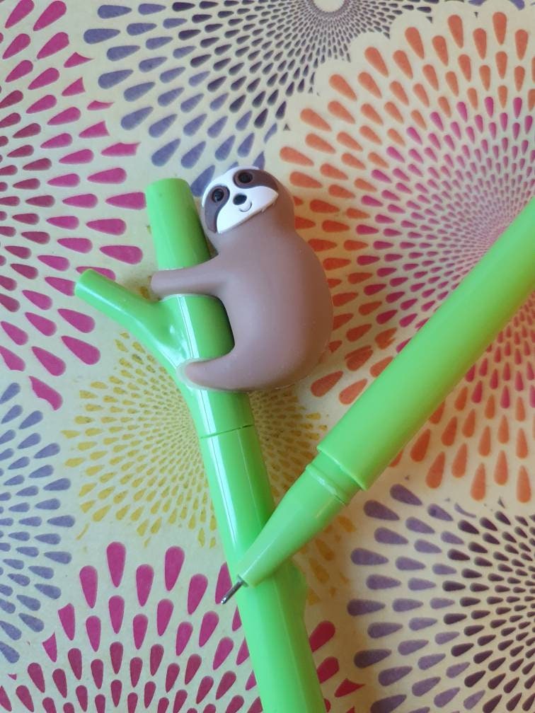 Sloth Gel pen - So Cute - Black ink