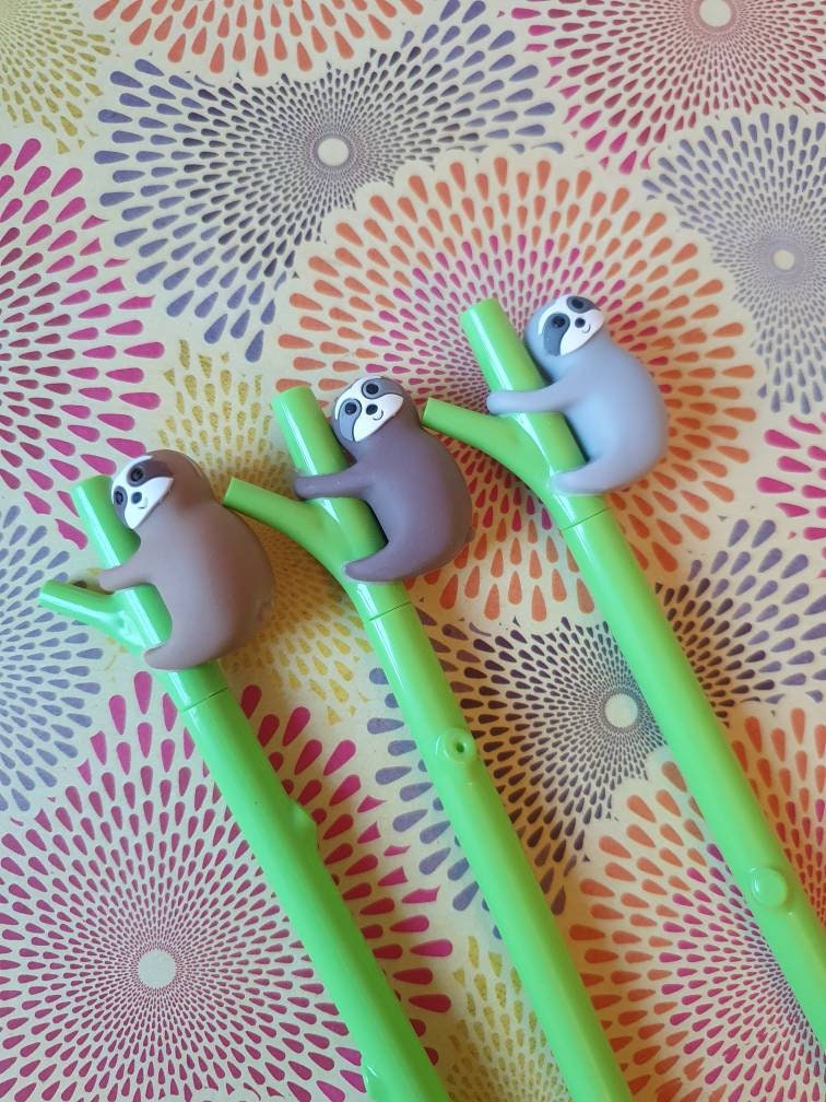 Sloth Gel pen - So Cute - Black ink