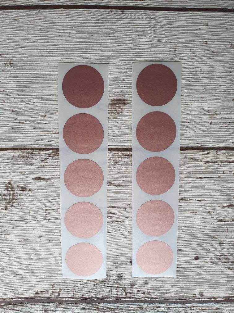 Rose Gold Scratch Off Stickers , 1 inch,  2.5cm  Scratch to Reveal stickers