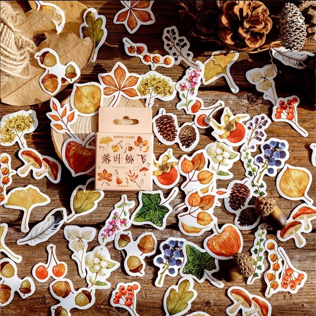 Leaves, Botanical, Foliage, Plant Sticker set - 46pcs