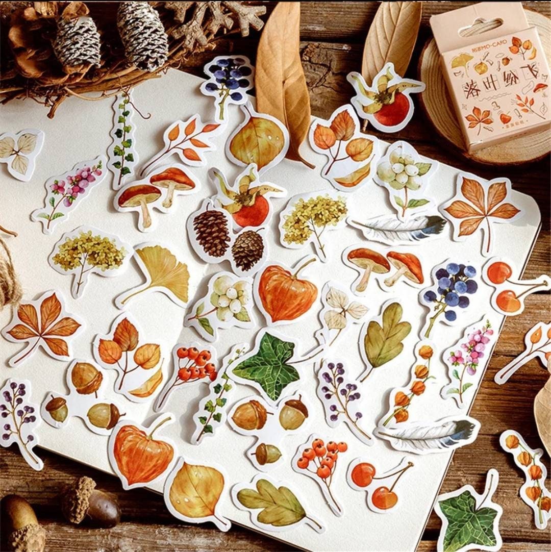 Leaves, Botanical, Foliage, Plant Sticker set - 46pcs