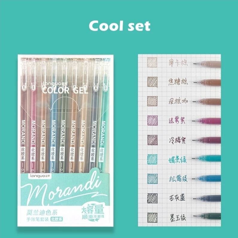 Colour gel pen set - Choose your colour set - Planner, journal, scrapbook essentials - morandi colour pen set