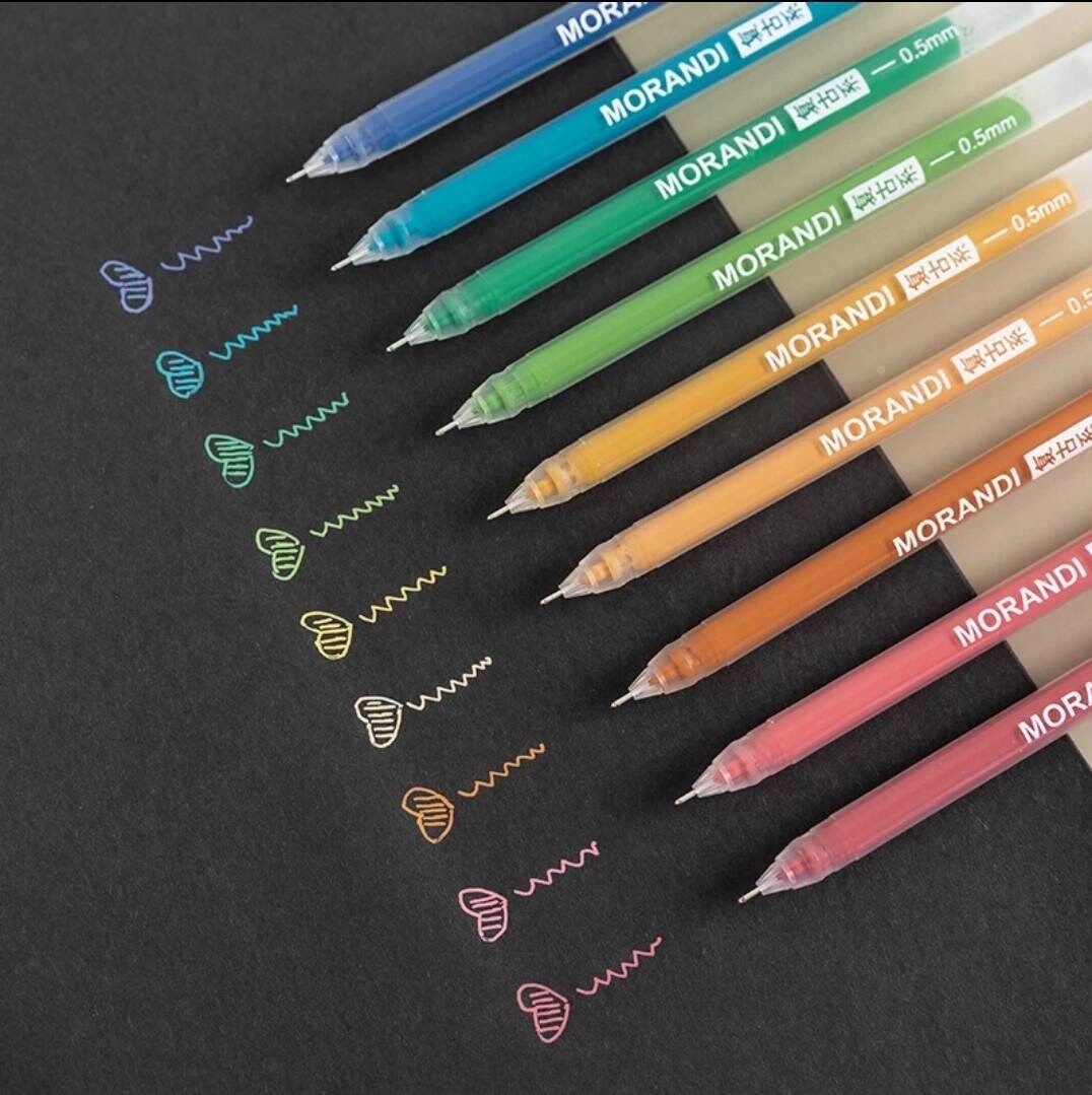 Colour gel pen set - Choose your colour set - Planner, journal, scrapbook essentials - morandi colour pen set