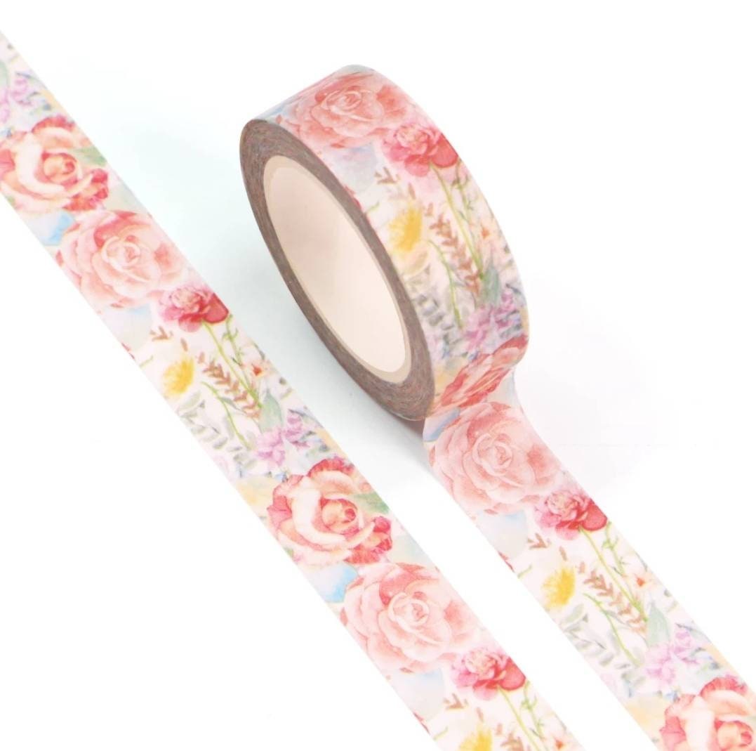 Floral Washi tape - choose your design - planner, journal, diary, scrapbook essential