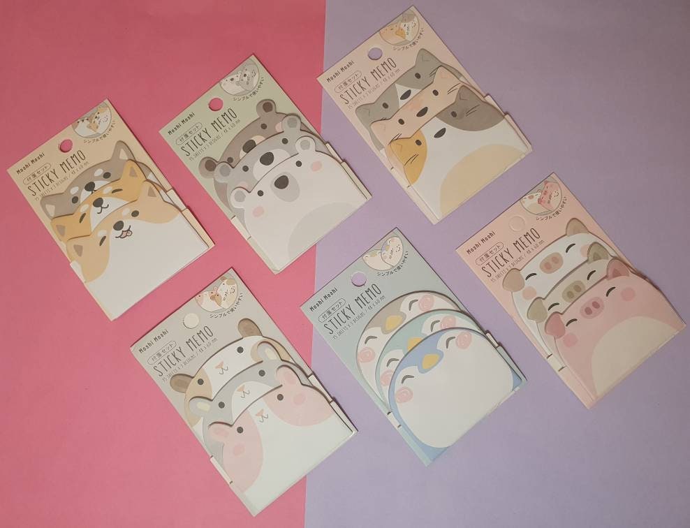 Cute Animals Sticky notes- 45 sheets