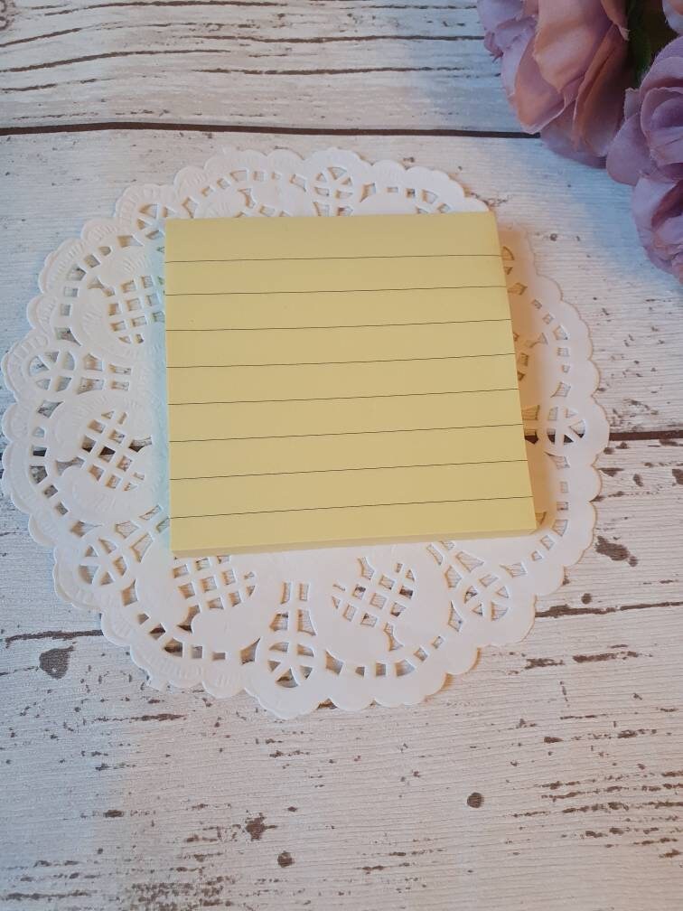 Colourful sticky notes - 80 sheets - choose your colour - stationery supplies, desk organiser