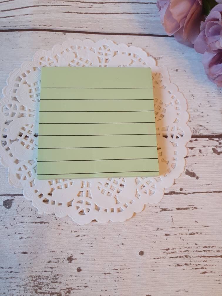 Colourful sticky notes - 80 sheets - choose your colour - stationery supplies, desk organiser