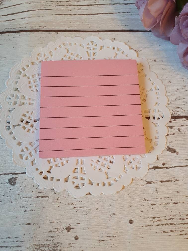 Colourful sticky notes - 80 sheets - choose your colour - stationery supplies, desk organiser