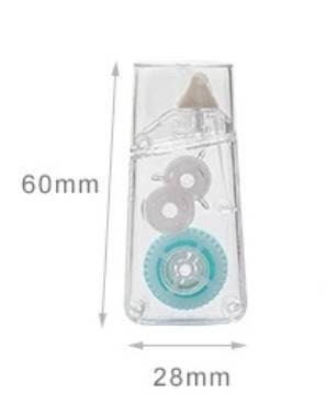 Glue tape - 5M- compact clear tape roller