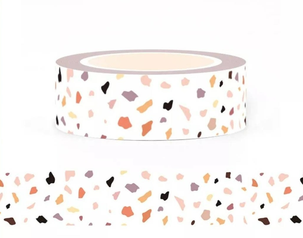 Terrazzo Japanese Washi Tape - 15mm x 10 m