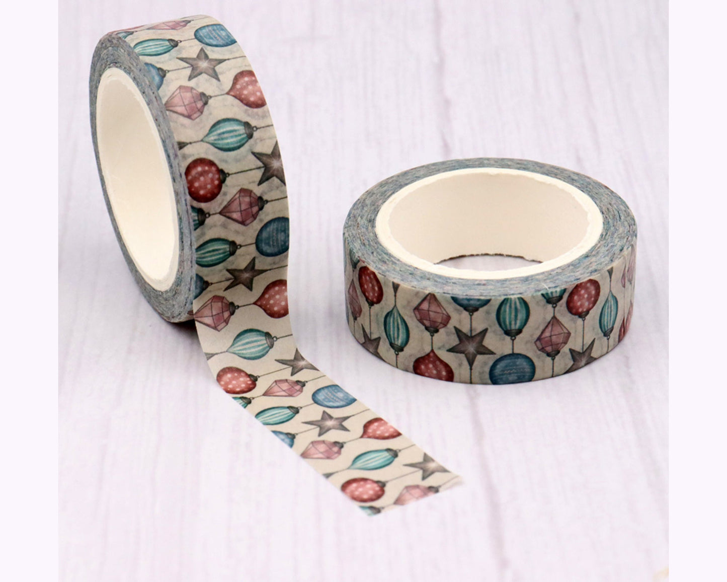 Festive Holiday washi tape - 15mm x 10 m