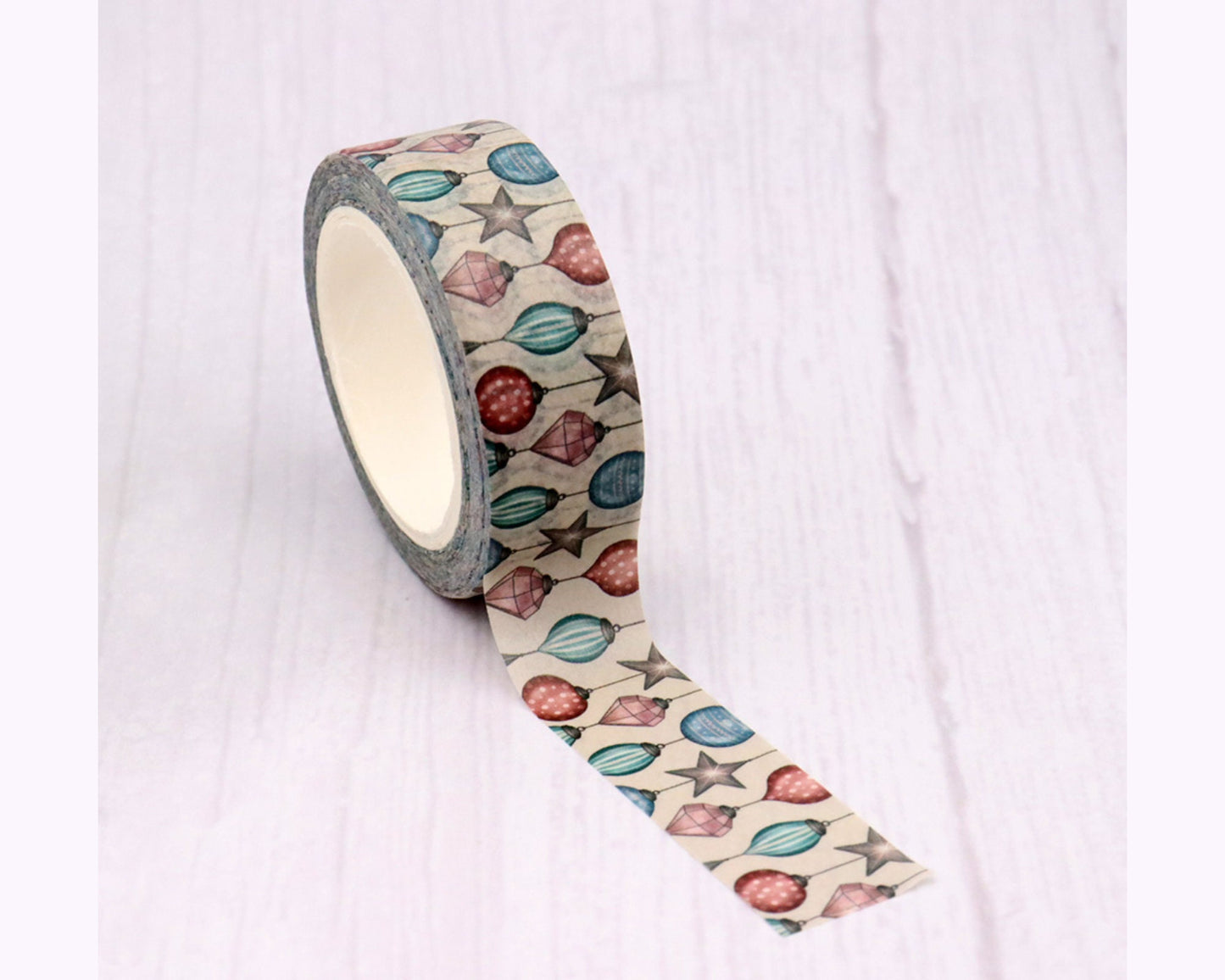 Festive Holiday washi tape - 15mm x 10 m