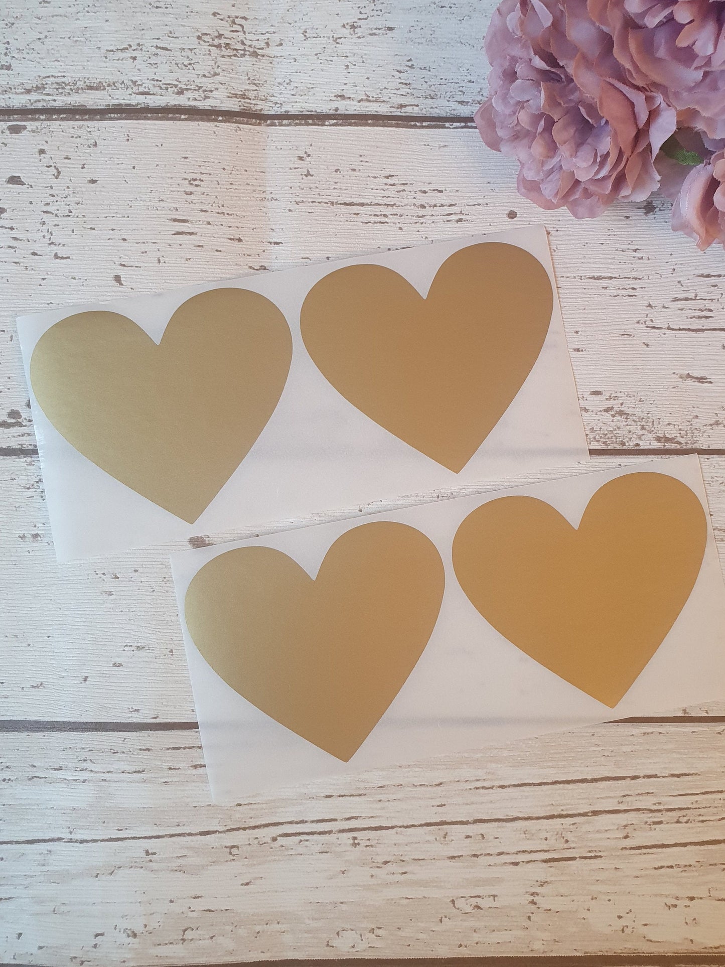 Big Gold Heart Scratch off sticker - 80mm x 70mm - Scratch to reveal sticker