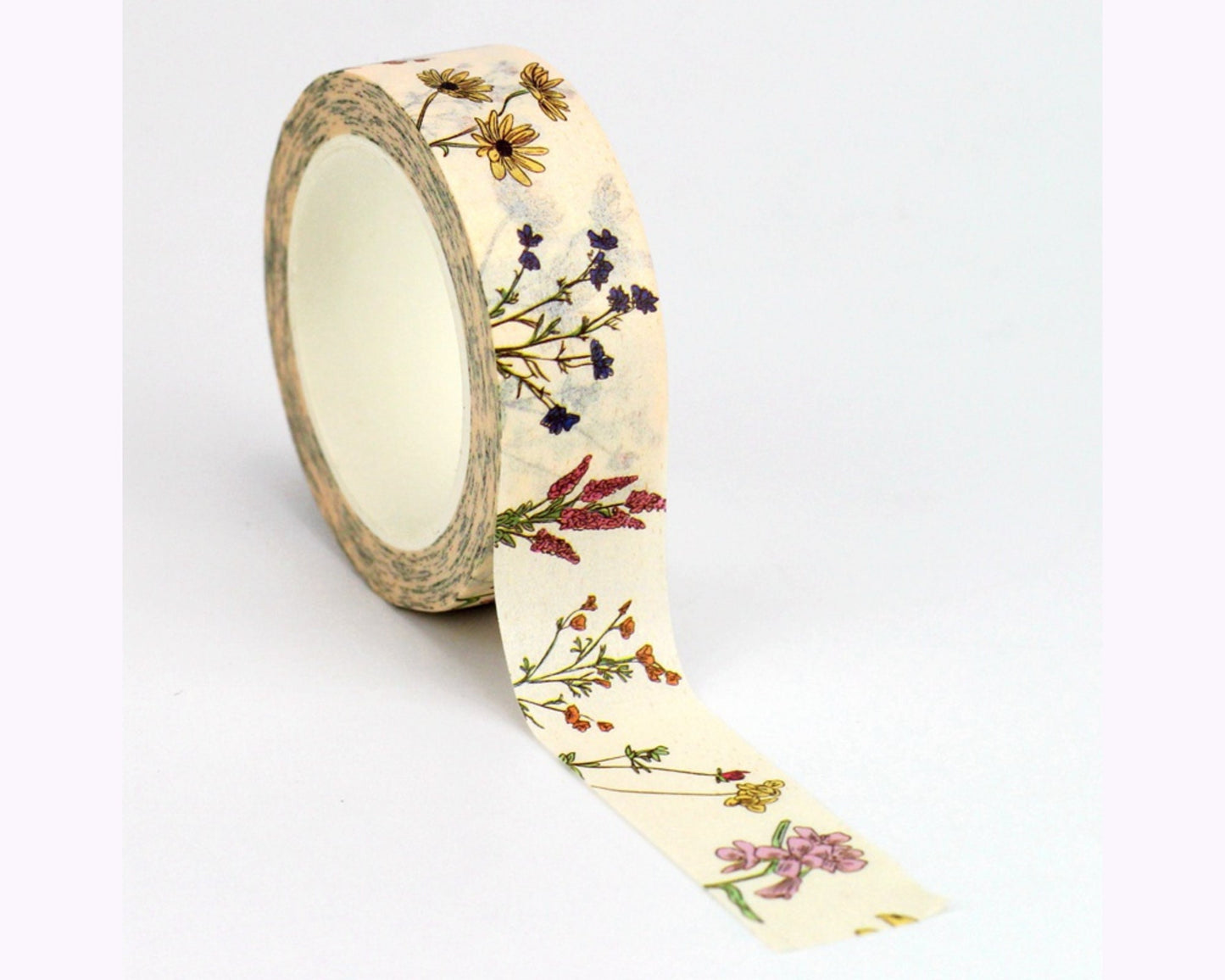 Floral Washi tape - 15mm x 10 m