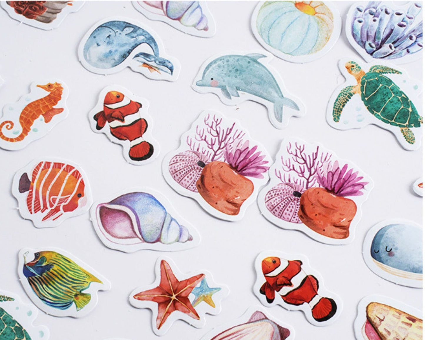 Beautiful sea life sticker pack - 46pcs