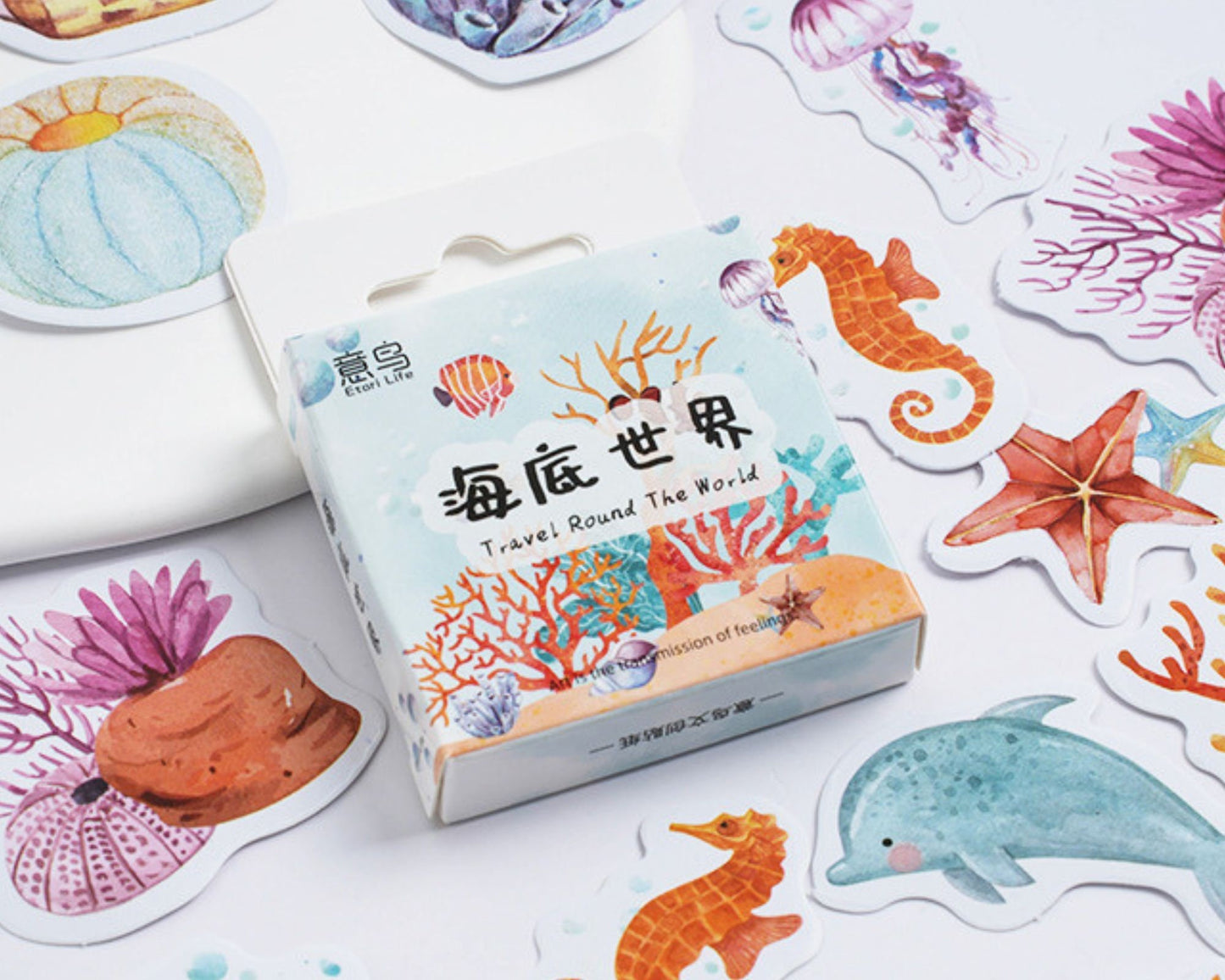 Beautiful sea life sticker pack - 46pcs